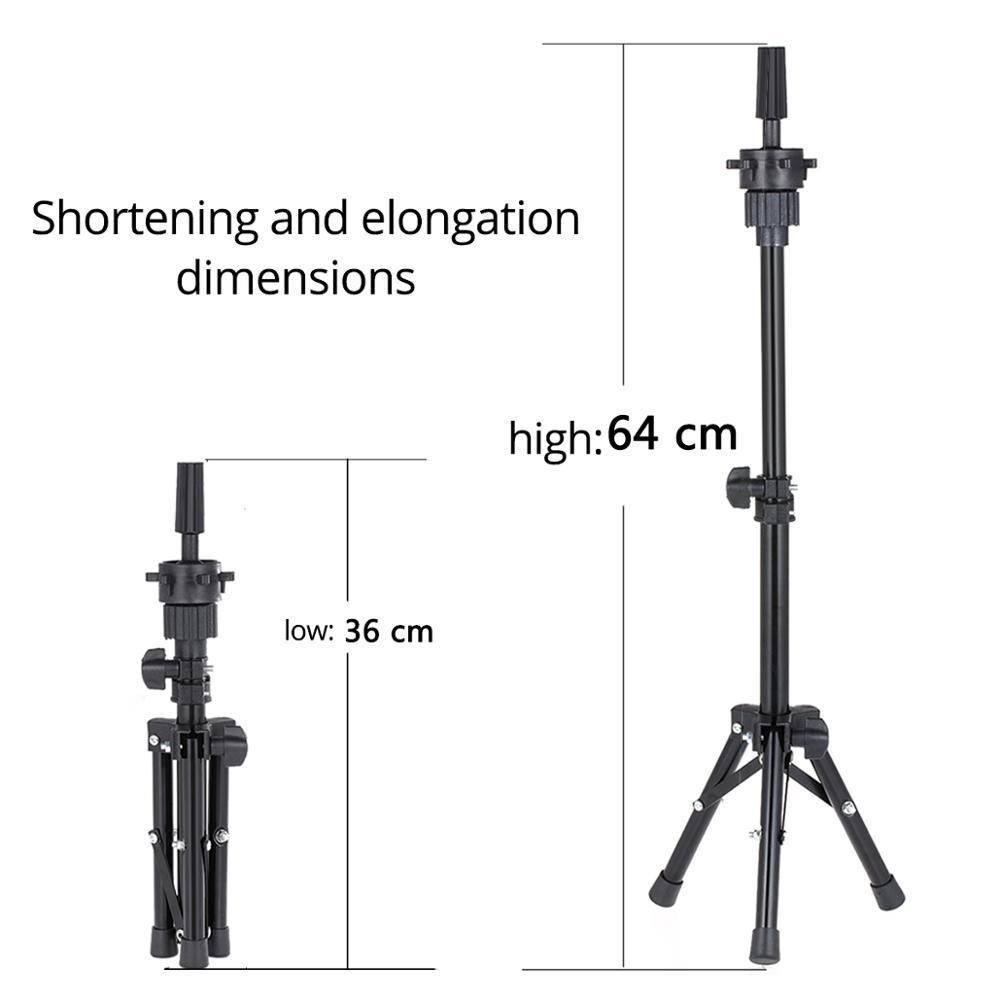 Wig Stand Alileader Wig Head With Tripod Stand 60Cm Strong Tripod With  African Mannequin Head Without Hair For Making Wig Stand With Head 230724  From Linjun09, $25.22